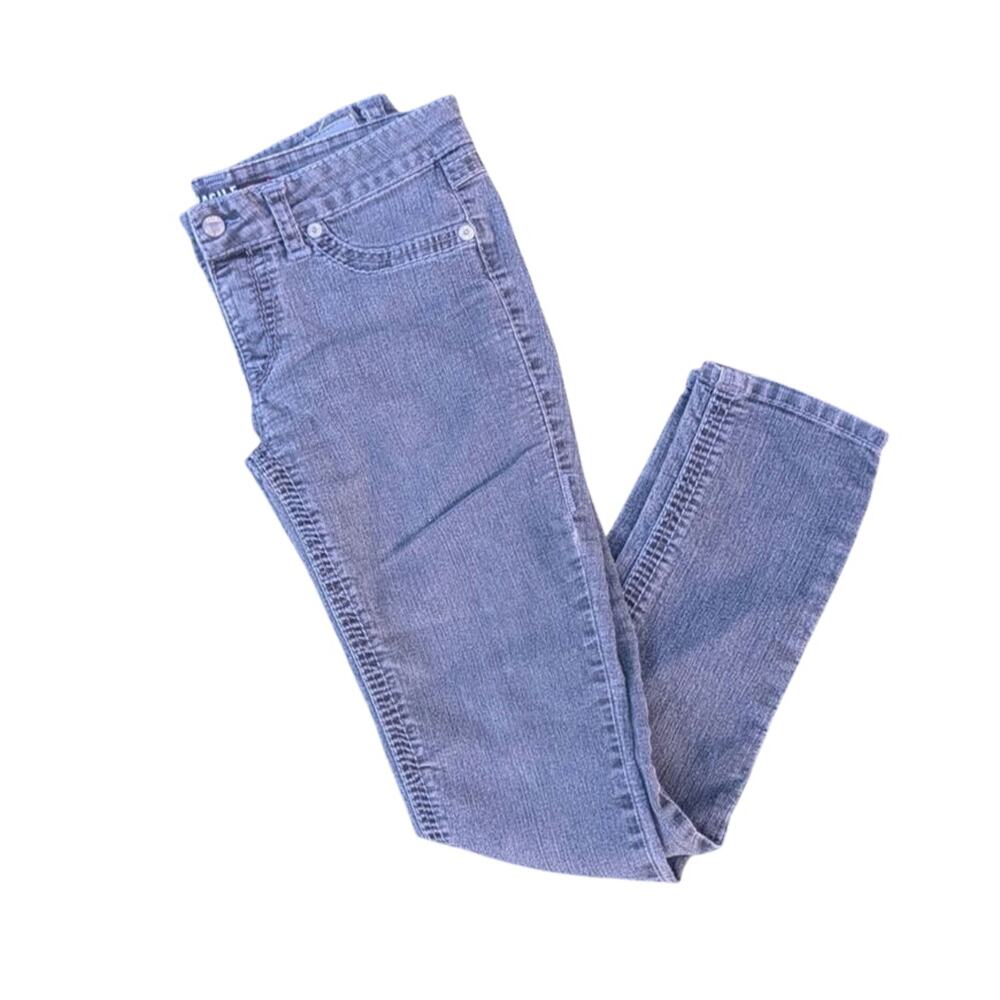 Fragile Blue Jeans Gray Skinny Jeans Women's Large Stretch Mid Rise Ankle